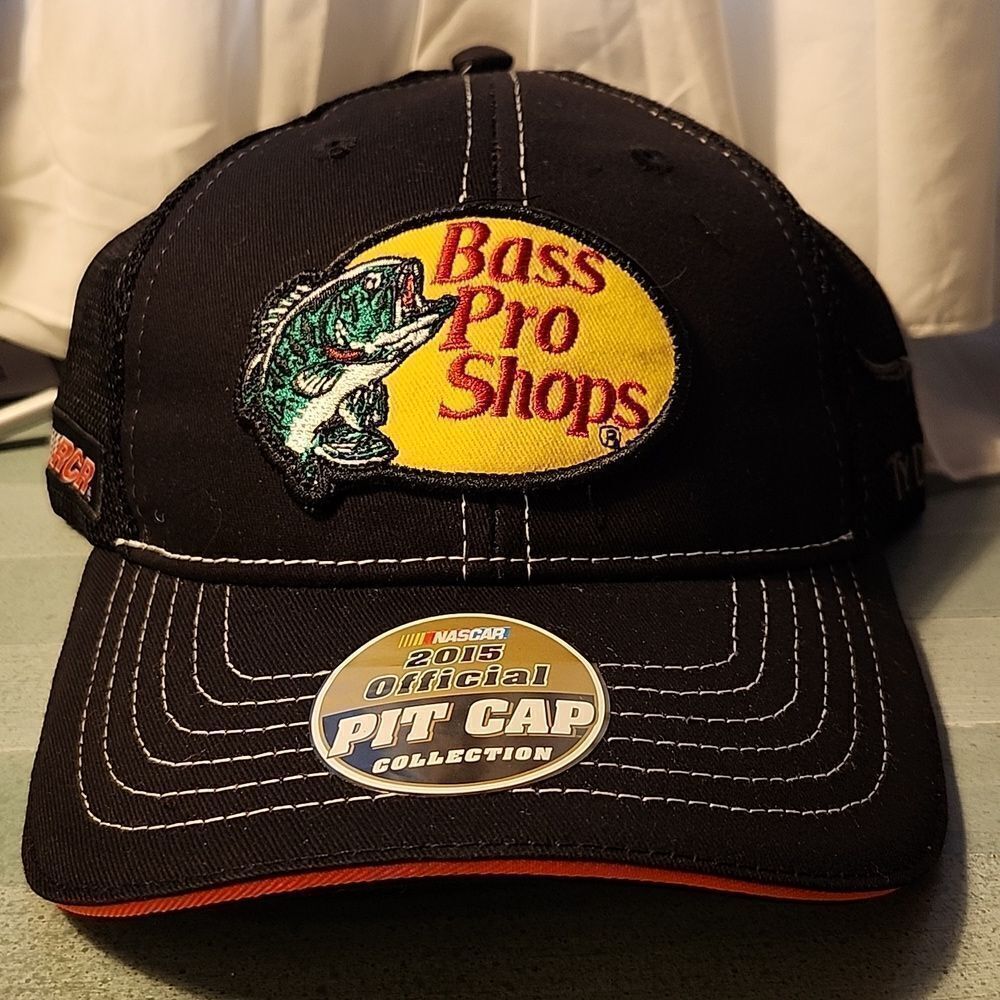 Nascar 2015 Bass Pro Shops Ty Dillon 3 Velcroback Pit Hat - New